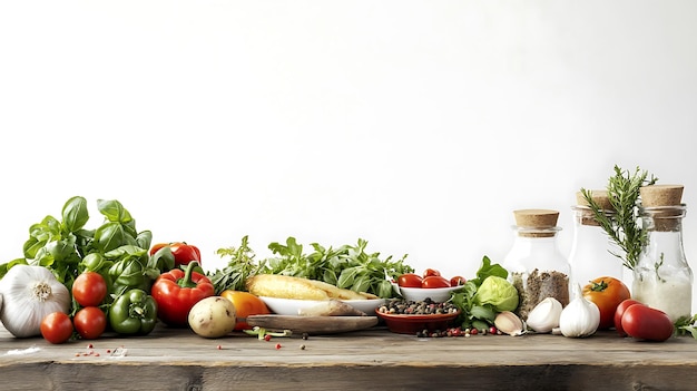 świeże składniki na blacie kuchennym
